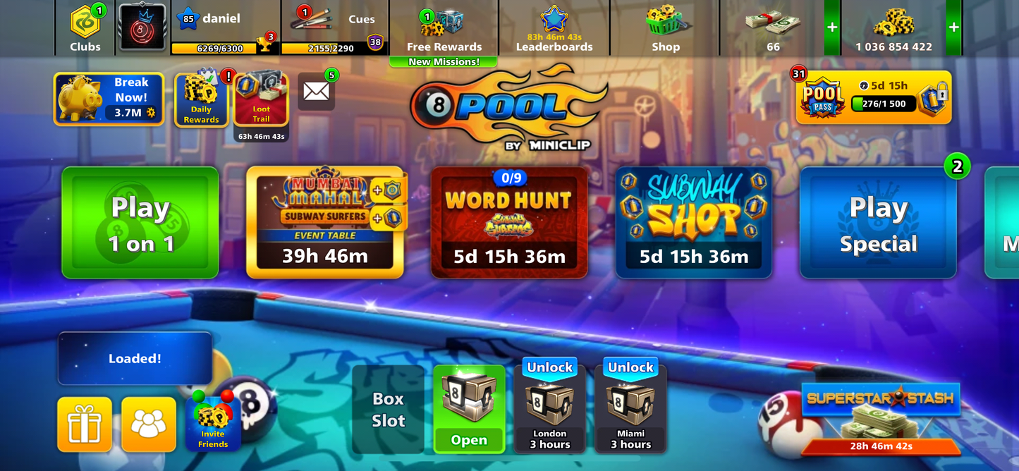 8 Ball Pool Modded Accounts